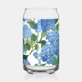 Blue Hydrangeas | Beautiful Floral Bush Blikvorm Glas (Links)