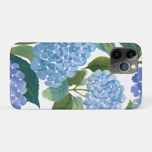 Blue Hydrangeas | Beautiful Floral Bush Case-Mate iPhone Case (Achterkant (horizontaal))