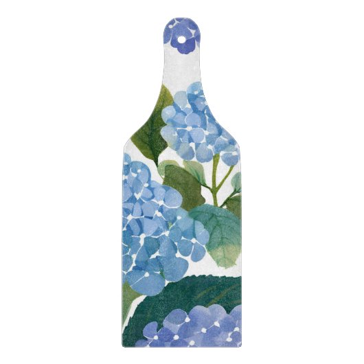 Blue Hydrangeas | Beautiful Floral Bush Snijplank (Voorkant)