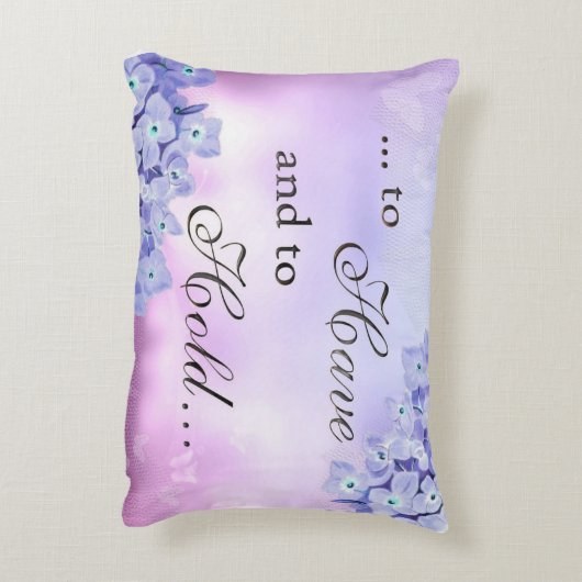 Blue Hydrangeas Blijvende Liefde Accent Kussen (Achterkant (Verticaal))