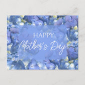 Blue Hydrangeas Blooms Moederdag Briefkaart (Voorkant)