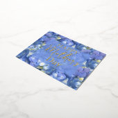 Blue Hydrangeas Blooms Moederdag Folie Feestdagen Briefkaart (Gedraaid)