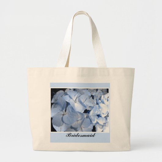 Blue Hydrangeas - Bridesmaid Grote Tote Bag (Voorkant)