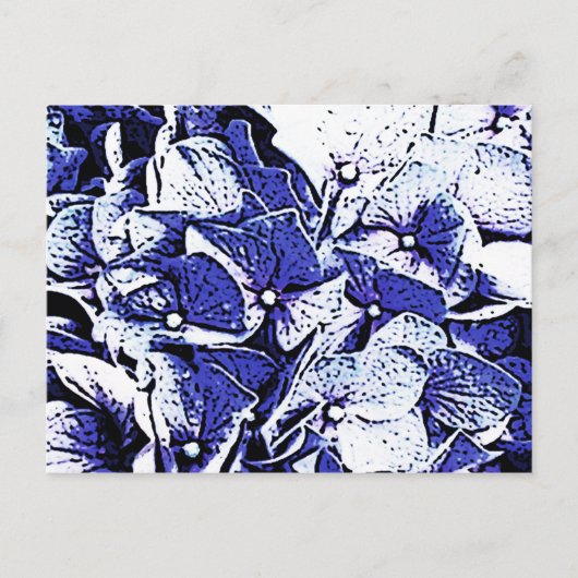 Blue Hydrangeas Briefkaart (Voorkant)