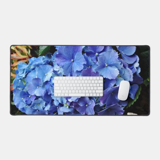 Blue Hydrangeas Bureaumat (Keyboard & Muis)