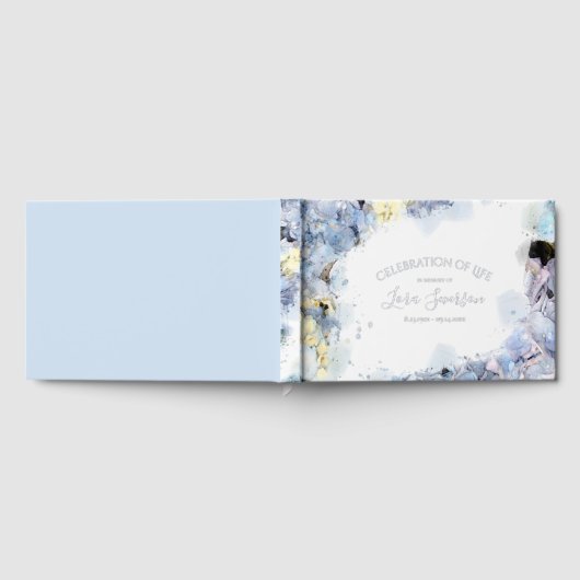 Blue Hydrangeas Celebration of Life Memorial Gastenboek (Volledig)
