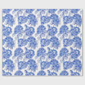Blue Hydrangeas Collectie cadeauverpakking Cadeaupapier (Vlak)