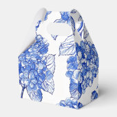 Blue Hydrangeas Collectie Gepersonaliseerde Favor  Bedankdoosjes (Achterkant)
