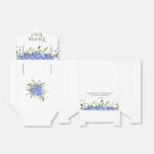 Blue Hydrangeas Couples Douche Dank u Bedankdoosjes (Uitgevouwen)