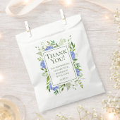 Blue Hydrangeas Couples Douche Dank u Bedankzakje (Geknipt)