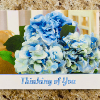 Blue Hydrangeas | Denk aan uw Briefkaart