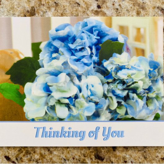 Blue Hydrangeas | Denk aan uw Briefkaart