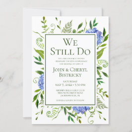 Blue Hydrangeas die we nog steeds doen Kaart