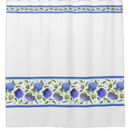 Blue Hydrangeas Douchegordijn