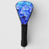 Blue Hydrangeas Driver Golf Head Hoesje Golfheadcover (Voorkant)