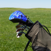 Blue Hydrangeas Driver Golf Head Hoesje Golfheadcover (Insitu)