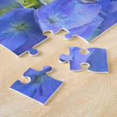 Blue Hydrangeas en Butterflies Legpuzzel (Zijkant)