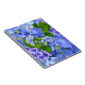 Blue Hydrangeas en Butterflies Notitieboek (Rechterzijde)