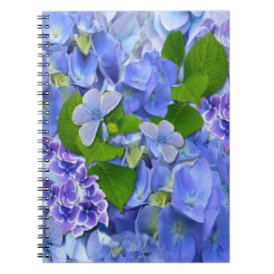 Blue Hydrangeas en Butterflies Notitieboek