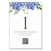 Blue Hydrangeas Engagement Party Kaart (Voorkant)