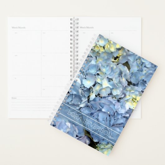 Blue Hydrangeas Floral Planner (Display)