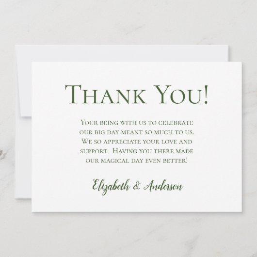 Blue Hydrangeas Floral Waterverf bruiloft foto Bedankkaart (Achterkant)