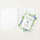 Blue Hydrangeas Floral Waterverf Wedding Planner (Display)
