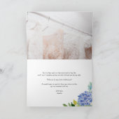 Blue Hydrangeas Floral zal je mijn Bridesmaid zijn Kaart (Binnen)