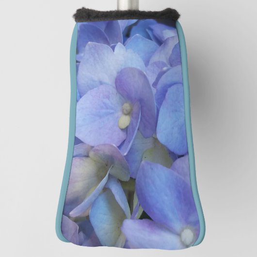 Blue Hydrangeas Flower Golf Head Hoesje Golfheadcover (Draai 90)