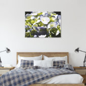 Blue Hydrangeas Flowers Canvas Afdruk (Insitu (Slaapkamer))