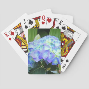 Blue Hydrangeas Flowers Floral Natuur Fotografie Pokerkaarten