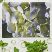 Blue Hydrangeas Flowers Theedoek (Gevouwen)