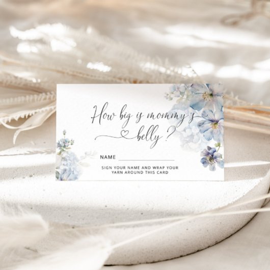 Blue Hydrangeas hoe groot is mama's buik Informatiekaartje