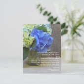 Blue Hydrangeas in een marineverbinding Kaart (Staand voorkant)