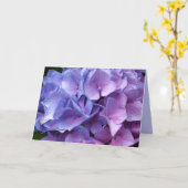 Blue Hydrangeas Kaart (Gele Bloem)
