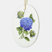 Blue Hydrangeas Keramisch Ornament (Links)