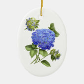 Blue Hydrangeas Keramisch Ornament (Voorkant)