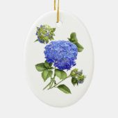 Blue Hydrangeas Keramisch Ornament (Achterkant)