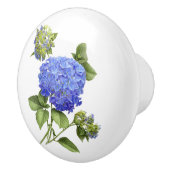 Blue Hydrangeas Keramische Knop (Rechts)