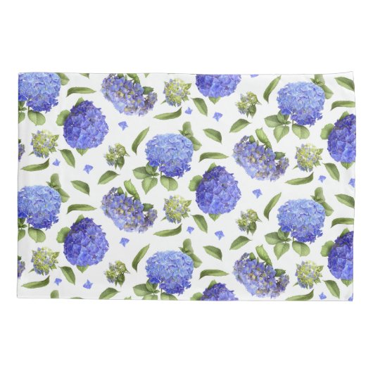 Blue Hydrangeas Kussensloop (Achterkant)