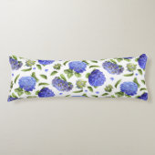 Blue Hydrangeas Lichaamskussen (Voorkant)