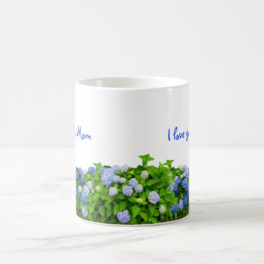Blue Hydrangeas Mam's Coffee Mok (Center)