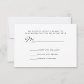 Blue Hydrangeas Mason Jar Rustic Wedding RSVP Kaartje (Achterkant)