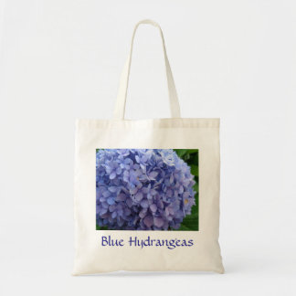 Blue Hydrangeas met Blue Border canvas tas