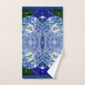 Blue Hydrangeas Pattern Bad Handdoek (Handdoek)