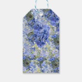 Blue Hydrangeas Pattern Cadeaulabel (Voorkant)