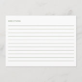 Blue Hydrangeas Recept Informatiekaartje (Achterkant)