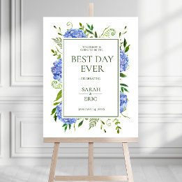 Blue Hydrangeas repetitie diner