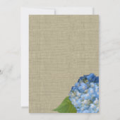 Blue Hydrangeas repetitie diner 5x7 Kaart (Achterkant)