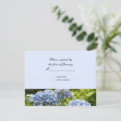 Blue Hydrangeas Reply Kaart (Staand voorkant)